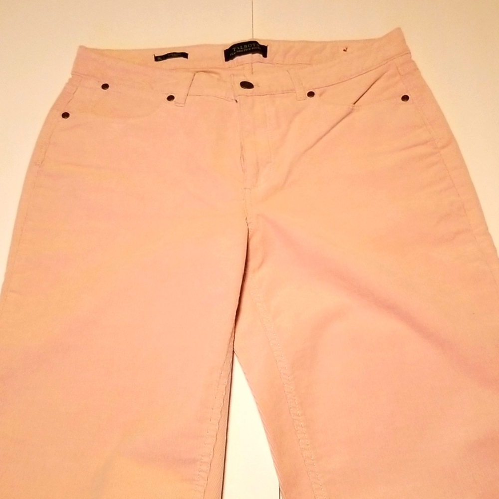 NWOT Talbots Stretch Corduroy Straight Leg Pant Size 8L Curvy